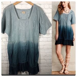 𝅺ANTHROPOLOGIE Holding Horses Ocean Ombre Dress